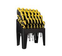 Toolland Juego de destornilladores, 26 piezas, con soporte, punta magnética, mango ergonómico antideslizante soft grip, diseño ergonómico, mango antideslizante, acero al cromo vanadio