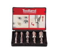 Toolland juego de extracción de tornillos, 5 piezas, eliminando torni