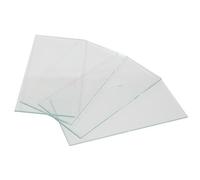 Toolland lente de repuesto para careta de soldar 108 x 50 mm transparente, lente exterior de protección, pack 4 unidades, ajuste universal, recambio para filtro o visor de soldadura