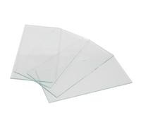 Toolland lente de repuesto para careta de soldar 108 x 50 mm transparente, lente exterior de protección, pack 4 unidades, ajuste universal, recambio para filtro o visor de soldadura