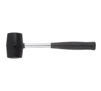 Toolland Mazo de goma 200 g – mango metálico, cabeza suave, ideal para camping, bricolaje y suelos