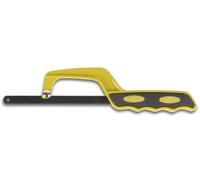 Toolland Mini sierra de metal/sierra de hierro, mango de agarre suave con cuchilla reemplazable 265 mm