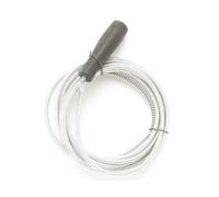 Toolland Muelle desatascador 3 m 7 mm, desatascador de tuberías flexible para fregadero ducha y bañera, espiral desatascadora con mango, para wc lavabo y desagüe, sin productos químicos