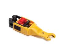 Toolland Pelacables coaxial con doble cuchilla, 18-24 AWG, herramienta compacta con grosor de pelado ajustable