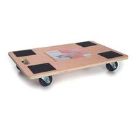 Toolland Carretilla para Muebles, con Revestimiento Antideslizante, 4 Almohadillas, Mango Integrado, 4 Ruedas giratorias de Goma, de Madera contrachapada, Capacidad de Carga hasta 400 kg, fácil de