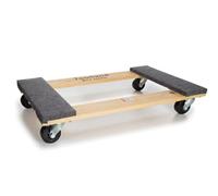 Toolland Plataforma con Ruedas Resistente con Base Grande de Madera 76 x 46 cm, 4 Ruedas giratorias y protección de Fieltro, Ideal para Transportar Muebles y Cargas Pesadas hasta 400 kg