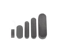 TOOLNOX Chavetero de acero A3 M8 M10 M24 M25 A2 con chavetero paralelo de extremo redondo for eje de transmisión y pasador de chavetero(10x8x55mm 10PCS)