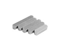TOOLNOX Llave paralela Chavetas de extremo redondeado for ejes de transmisión paralelos, acero 45#, cuadradas, rectangulares, tipo A, pasador, L=6-80 mm(3x3x14mm-(50pcs))