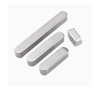 TOOLNOX Llave paralela Chavetero paralelo de acero inoxidable A2 con extremo redondo for eje de transmisión y pasador de chavetero(16x10x55mm 1PCS)