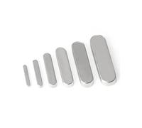 TOOLNOX Llave paralela Eje de transmisión con chaveta plana paralela tipo A rectangular de acero inoxidable 304 A2-70(M5x5x14mm-10pcs)