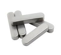 TOOLNOX Llave paralela Juego de 5 chavetas paralelas M4, M5 y M6, cuadradas y rectangulares, de acero inoxidable A2, for eje de transmisión tipo A(6X6mm,16mm)