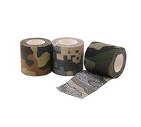 tooloflife 1 rollo de cinta de camuflaje impermeable de 10 m, rollo de vendaje elástico protector autoadhesivo para exteriores, cinta de envoltura de camuflaje gruesa que evita resbalones