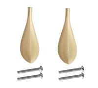 tooloflife 2 pomos de latón para cajones, tiradores creativos de calabaza y hojas de ginkgo para muebles, mesita de noche (fácil instalación)