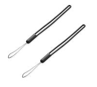 tooloflife Correa de muñeca negra impermeable para teléfono, ajustable, de silicona, para cámara, llavero, teléfono, unidad flash USB