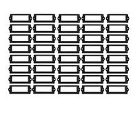 tooloflife Manija de Marco de Armario, 40 piezas Soporte de Etiqueta de Arte de Metal para Nombre de Cajón, Titular de Tarjeta, Tirador de Cajón para Archivo, Caso de Archivo, Biblioteca, Cajón