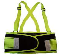 Toolpack Faja Lumbar Reflectante Espalda Neón Luz Equipo Protección Cinturón