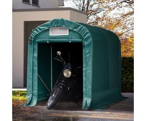 TOOLPORT 1,6x2,4m Carpa garaje, Lona de PVC, verde oscuro, sin Estática - (77833)