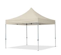 TOOLPORT 3x3 m Carpa plegable, ECONOMY aluminio 32mm, crema - (59002)
