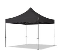 TOOLPORT 3x3 m Carpa plegable, PREMIUM acero 40mm, negro - (600000)