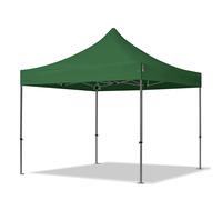 TOOLPORT 3x3 m Carpa plegable, PREMIUM acero 40mm, verde oscuro - (600016)