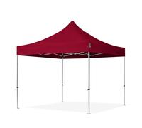TOOLPORT 3x3 m Carpa plegable, PROFESSIONAL aluminio 40mm, rojo - (600151)
