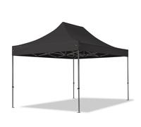 TOOLPORT 3x4,5 m Carpa plegable, PREMIUM acero 40mm, negro - (600040)
