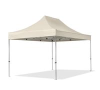 TOOLPORT 3x4,5 m Carpa plegable, PROFESSIONAL aluminio 40mm, crema - (600196)