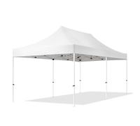 TOOLPORT 3x6 m Carpa plegable, ECONOMY acero 30mm, blanco - (581849)