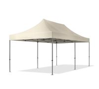 TOOLPORT 3x6 m Carpa plegable, PREMIUM acero 40mm, crema - (600070)