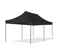 TOOLPORT 3x6 m Carpa plegable, PREMIUM acero 40mm, negro - (600063)