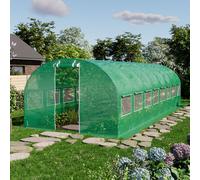 TOOLPORT 3x8m Invernadero túnel, Lona de PE, verde - (8936)