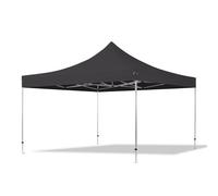 TOOLPORT 4x4 m Carpa plegable, PROFESSIONAL aluminio 40mm, negro - (600174)