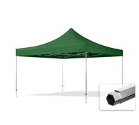 TOOLPORT 4x4 m Carpa plegable, PROFESSIONAL aluminio 40mm, verde oscuro - (600191)