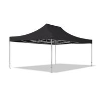 TOOLPORT 4x6 m Carpa plegable, PROFESSIONAL aluminio 50mm, negro - (59065)