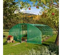 TOOLPORT 4x6m Invernadero túnel, Lona de PE, verde - (8992)