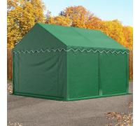 TOOLPORT Carpa almacén 3x4 m, PVC 700, verde oscuro - (6159)