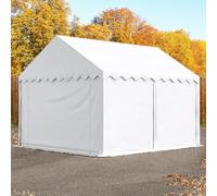 TOOLPORT Carpa almacén 3x4 m, PVC 750, con base reforzada, blanco - (7243)