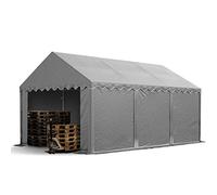 TOOLPORT Carpa almacén 3x6 m PVC 700 N Impermeable Gris Carpa de Almacenamiento