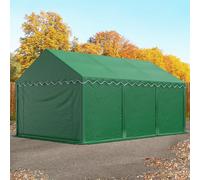 TOOLPORT Carpa almacén 3x6 m, PVC 800, con base reforzada, verde oscuro - (2644)