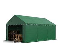 TOOLPORT Carpa almacén 4x6 m, PVC 700, verde oscuro - (5092)