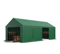 TOOLPORT Carpa almacén 4x8 m, PVC 700, verde oscuro - (5094)