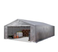 TOOLPORT 5x10m Carpa almacén, Lona de PE, gris - (4774)