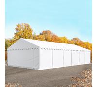 TOOLPORT Carpa almacén 6x12 m, PVC 700, blanco - (6177)
