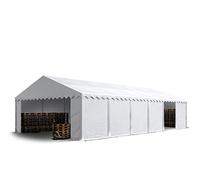 TOOLPORT Carpa almacén 6x12 m, PVC 700, blanco - (6177)