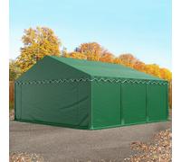TOOLPORT Carpa almacén 6x6 m, PVC 750, con base reforzada, verde oscuro - (7205)
