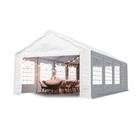 TOOLPORT Carpa para Fiesta 4x8m Carpa para Eventos con Lona PVC 600 N Impermeable y Montaje rápido