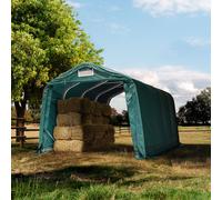 TOOLPORT Carpa para forraje 3,3x4,8 m, PRIMEtex 2300, verde oscuro, Suelos blandos - (99539)