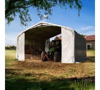 TOOLPORT Carpa para forraje 6x6 m, PVC 850, gris, Hormigón - (6678173)