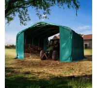 TOOLPORT Carpa para forraje 6x6 m, PVC 850, verde oscuro, Suelos blandos - (6678174)