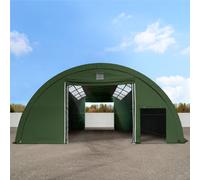 TOOLPORT Highlander Carpa agrícola resistente 9,15m x 10m x 4,5m - PRIMEtex 2300 con claraboyas, verde oscuro - (49674)